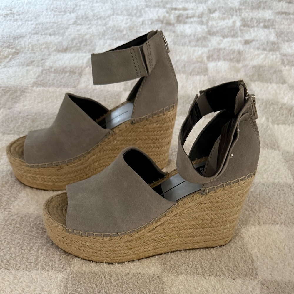 Dolce Vita Suede Grey Wedges